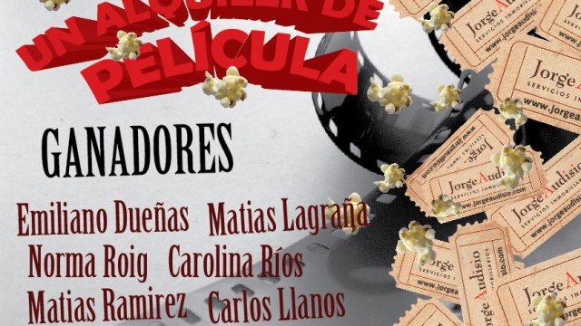 Sorteamos las entradas para el cine. Felicitaciones a los ganadores